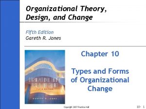 Organizational Theory Design and Change Fifth Edition Gareth