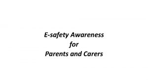 Esafety Awareness for Parents and Carers Websites Which