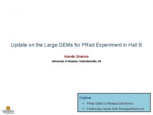 Update on the Large GEMs for PRad Experiment