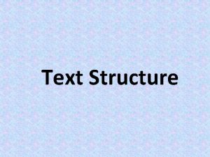 Definition text structure