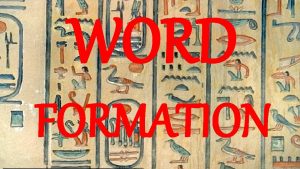 word WORD FORMATION ENERGIZER THINE YOUR YOURS ARCHAIC