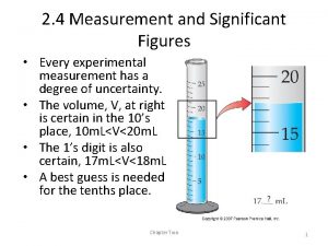2 4 Measurement and Significant Figures Every experimental