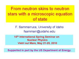 From neutron skins to neutron stars with a