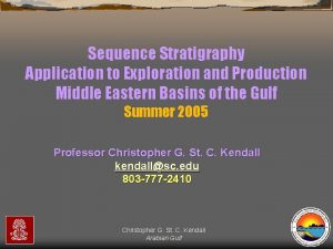 Sequence Stratigraphy Application to Exploration and Production Middle