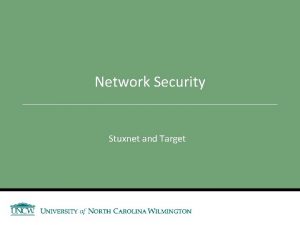 Network Security Stuxnet and Target Announcements Review Assignment