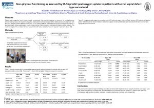 Does physical functioning as assessed by SF36 predict