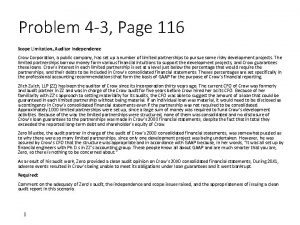 Problem 4 3 Page 116 Scope Limitation Auditor
