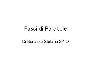 Fasci parabole