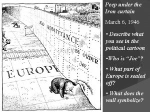 Peep under the Iron curtain March 6 1946