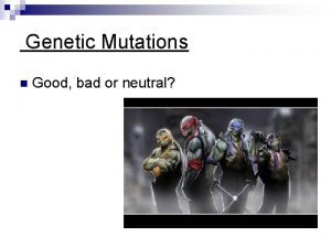 Neutral mutation