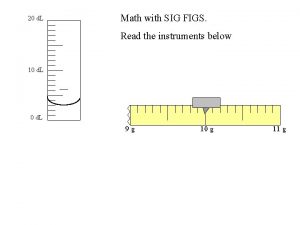 20 d L Math with SIG FIGS Read