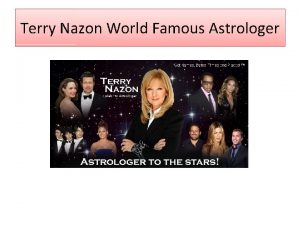 Terry Nazon World Famous Astrologer Terry Nazon Multimedia