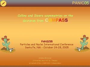 PANIC 05 Collins and Sivers asymmetries on the