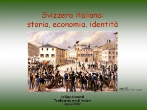 Svizzera italiana storia economia identit Lugano 1839 Stampa