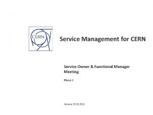 Service owner vs service manager