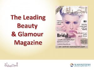 The Leading Beauty Glamour Magazine Outline Editorial Content