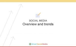 SOCIAL MEDIA Overview and trends Social Media Trends