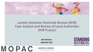 London Domestic Homicide Review DHR Case Analysis and