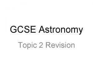GCSE Astronomy Topic 2 Revision Planets Dwarf Planets