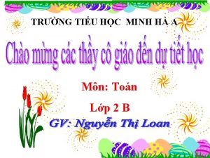 TRNG TIU HC MINH H A Mn Ton