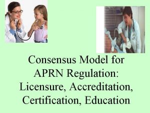 Consensus Model for APRN Regulation Licensure Accreditation Certification