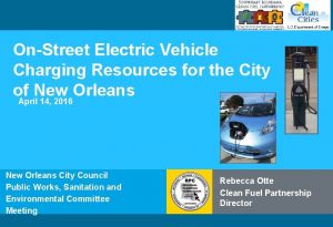 OnStreet Electric Vehicle Charging Resources for the City