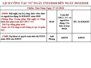 LCH CNG TC T NGY 27122018 N NGY