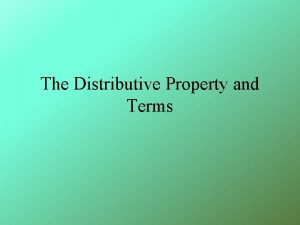 Which statement is an example of the distributive property?