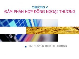CHNG V M PHN HP NG NGOI THNG