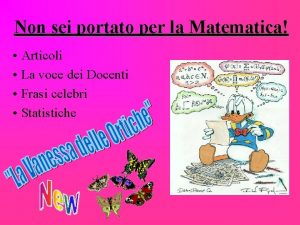 Non sei portato per la Matematica Articoli La