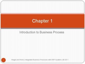 Integrated business processes with erp systems