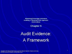 RittenbergSchwiegerJohnstone Auditing A Business Risk Approach Sixth Edition