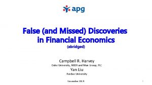 False and Missed Discoveries in Financial Economics abridged