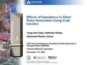 Effects of Impedance in Short Pulse Generation Using