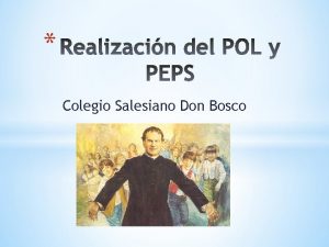 Colegio Salesiano Don Bosco Terminologas base POI Proyecto