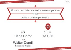 Economia collaborativa e imprese cooperative quali sfide e