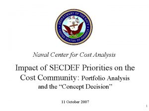 Naval center for cost analysis