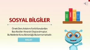 X SOSYAL BLGLER rnek Ders Anlatm Farkl Konulardan