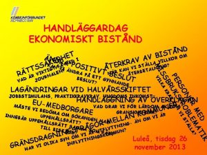 HANDLGGARDAG EKONOMISKT BISTND K D TI M E