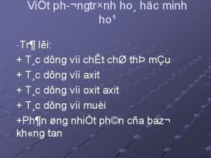 Vit ph ngtrnh ho hc minh ho Tr