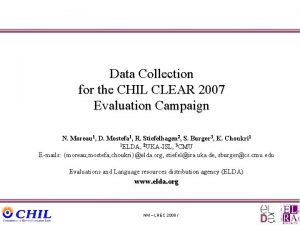 Data Collection for the CHIL CLEAR 2007 Evaluation