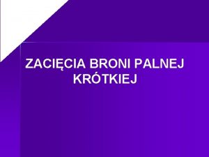 Zacięcia broni