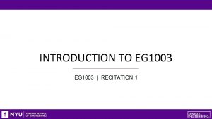 Eg 1003 lab manual