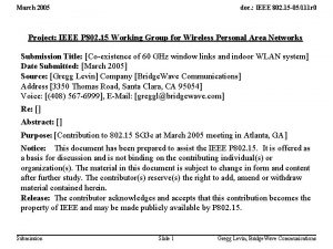 March 2005 doc IEEE 802 15 05111 r