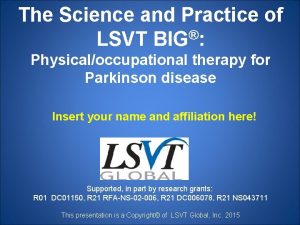 Lsvt big maximal daily exercises