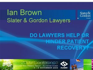 Ian gordon lawyer
