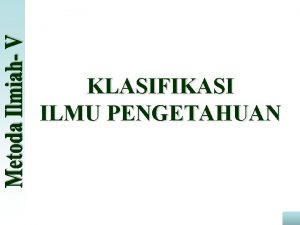 Klasifikasi klasik