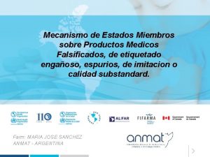 Mecanismo de Estados Miembros sobre Productos Medicos Falsificados