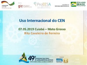 Uso Internacional do CEN 07 05 2019 Cuiab