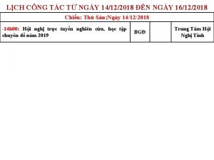 LCH CNG TC T NGY 14122018 N NGY